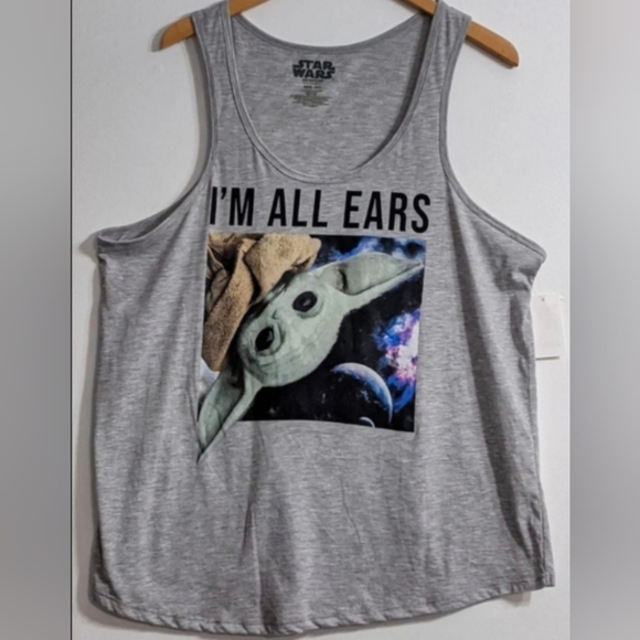 Star Wars The Mandalorian I'M ALL EARS Women's Graphic Tanktop, Size XXXL(21) - Picture 1 of 3